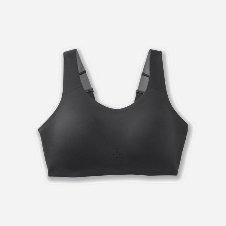 Brooks Women's Dare Scoopback Running Bra Singapore - Asphalt/DarkGey (73865-UVNE)